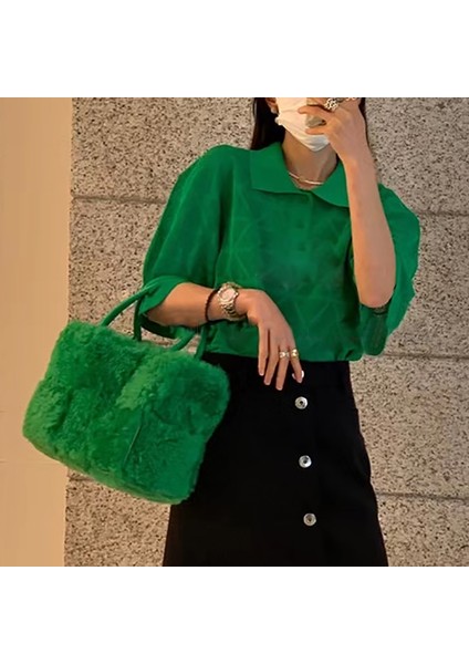 Kadın Tote Peluş Tek Omuz Çapraz(Yurt Dışından) modelleri