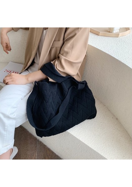 Casual Örgü Yün Bayan Omuz Çantası(Yurt Dışından) modelleri