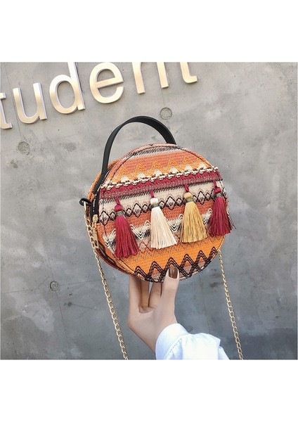Rattan Örgü Plaj Omuz Çantası(Yurt Dışından) fiyatları