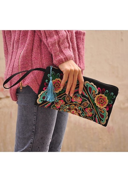 Vintage Nakışlı Bez Çanta (Yurt Dışından) fiyatları