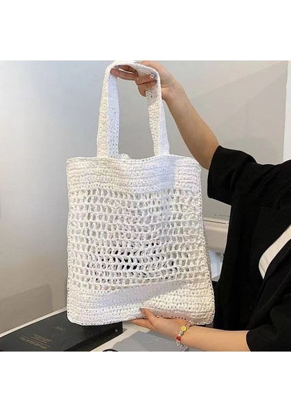 Dokuma Hasır Kadın Yaz Büyük Omuz Çantası(Yurt Dışından) fiyatları