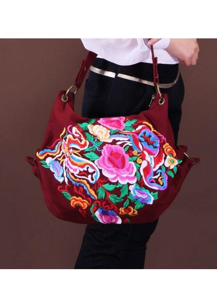 Etnik Işlemeli Crossbody Çanta(Yurt Dışından) fiyatları