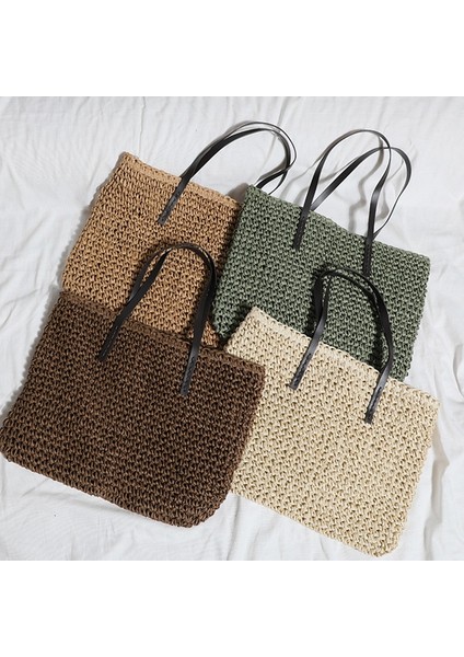 Büyük Kapasiteli Hasır Omuz Çantası(Yurt Dışından) modelleri