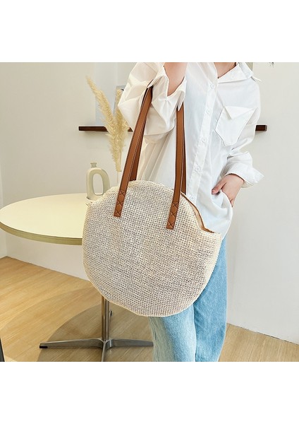 Kadın Büyük Kapasiteli Plaj Çantası Dokuma(Yurt Dışından) fırsatları