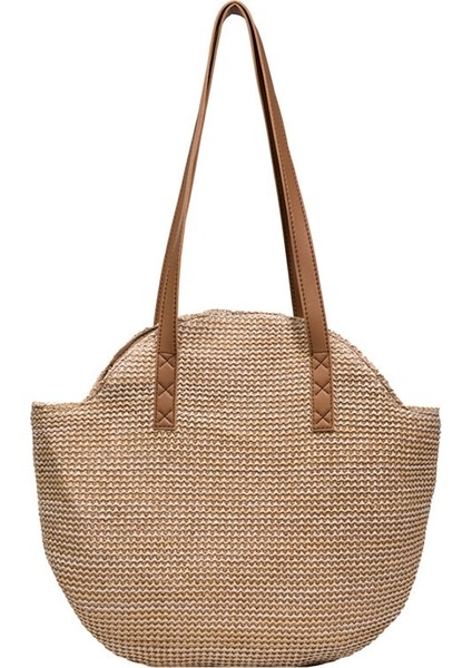 Kadın Büyük Kapasiteli Plaj Çantası Dokuma(Yurt Dışından)