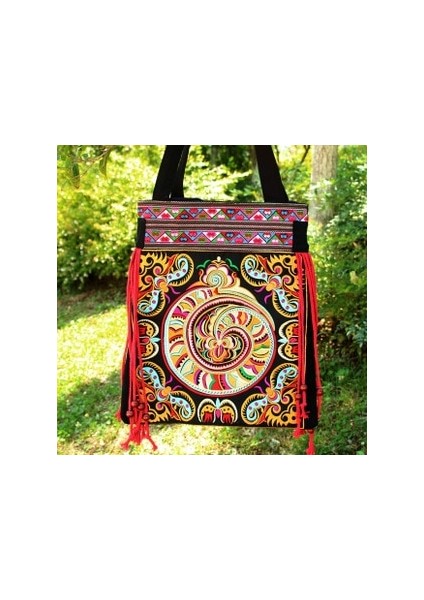 Büyük Kapasiteli Bohem Omuz Çantası(Yurt Dışından)