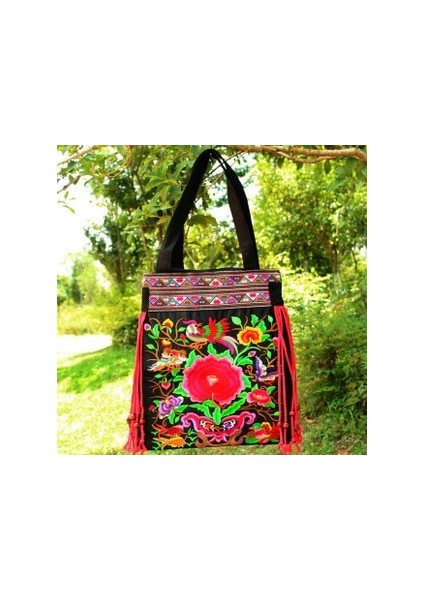 Büyük Kapasiteli Bohem Omuz Çantası(Yurt Dışından)