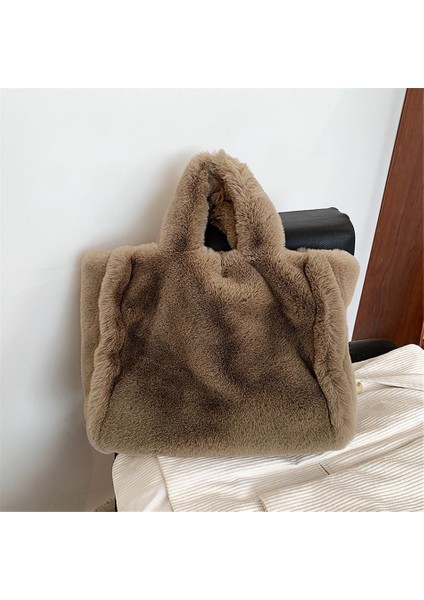 Kadın Tote Peluş Tek Omuz Çapraz(Yurt Dışından)