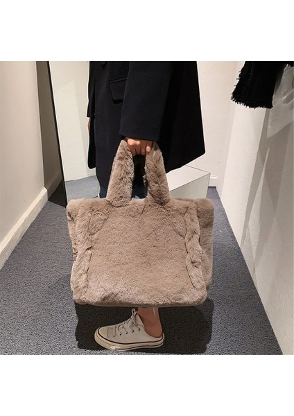 Kadın Tote Peluş Tek Omuz Çapraz(Yurt Dışından)