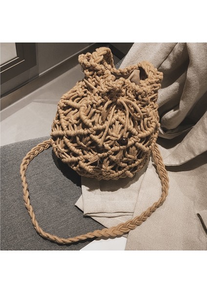 Pamuk Ipli Kova Omuz Çantası(Yurt Dışından)