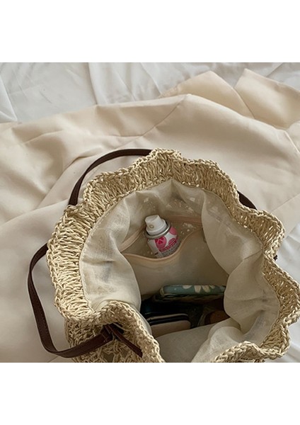 Hasır Bayan Ipli Çanta Günlük Tatil Plaj Çantası(Yurt Dışından) modelleri