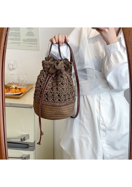 Hasır Bayan Ipli Çanta Günlük Tatil Plaj Çantası(Yurt Dışından) fiyatları