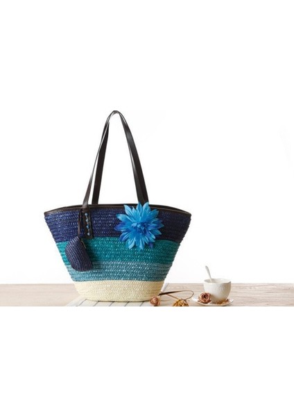 Büyük Kapasiteli Hasır Bez Çanta(Yurt Dışından)