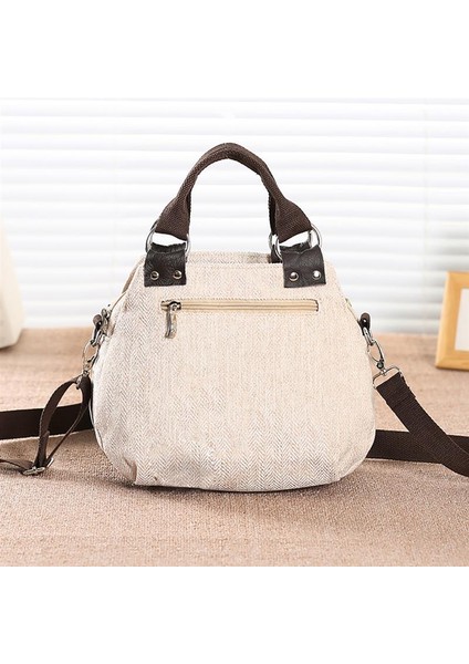 Vintage Işlemeli Çanta Kanvas Ahşap Boncuk Kanvas Çanta(Yurt Dışından) modelleri