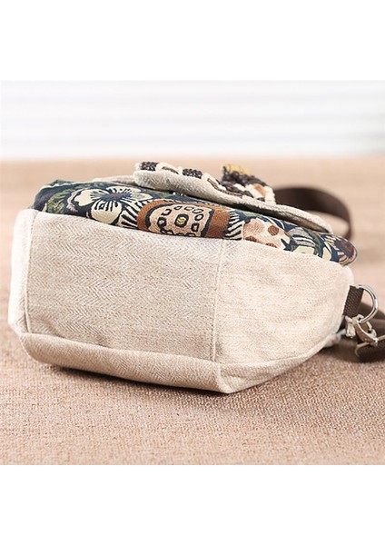 Vintage Işlemeli Çanta Kanvas Ahşap Boncuk Kanvas Çanta(Yurt Dışından) fırsatları