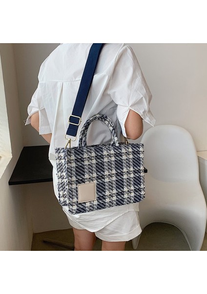 Kanvas Ekose Çanta (Yurt Dışından)