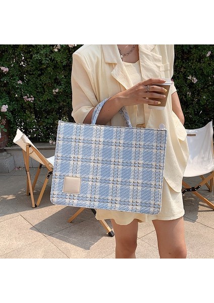 Kanvas Ekose Çanta (Yurt Dışından)