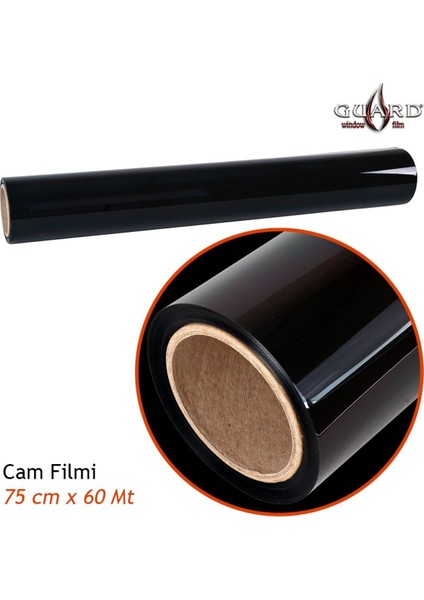 GT-100 1 Ply Çizilmez 75 cm x 60 mt %15 D.black Cam Filmi