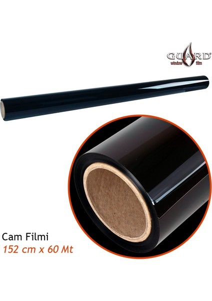 GT-200 2 Ply Çizilmez 152 cm x 60 mt %50 L.l.black Cam Filmi