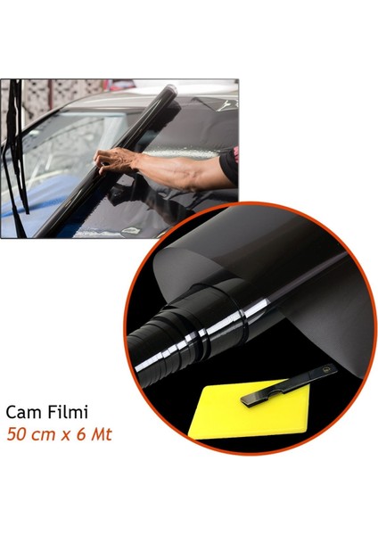 Çizilmez 50 cm x 6 mt %35 L.black Cam Filmi