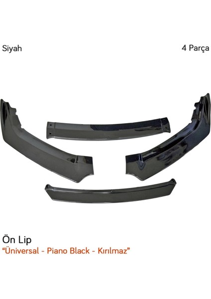 Lip Piano Black Kırılmaz 4 Parça Siyah fiyatları