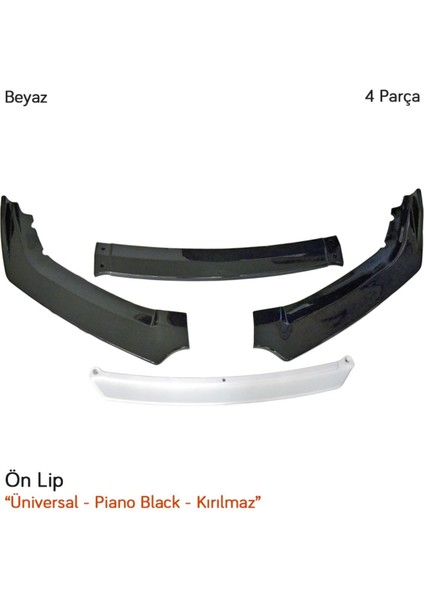 Lip Piano Black Kırılmaz 4 Parça Beyaz fiyatları