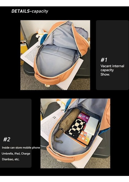 Basit Büyük Kapasiteli Öğrenci Sırt Çantası (Yurt Dışından) modelleri