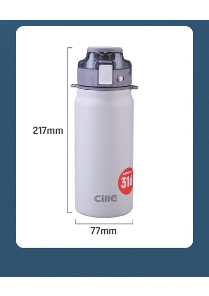 600 ml. Paslanmaz Çelik Termos - Mavi (Yurt Dışından)