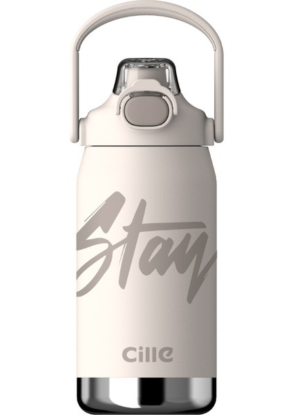 1200 ml. Paslanmaz Çelik Termos - Beyaz (Yurt Dışından)
