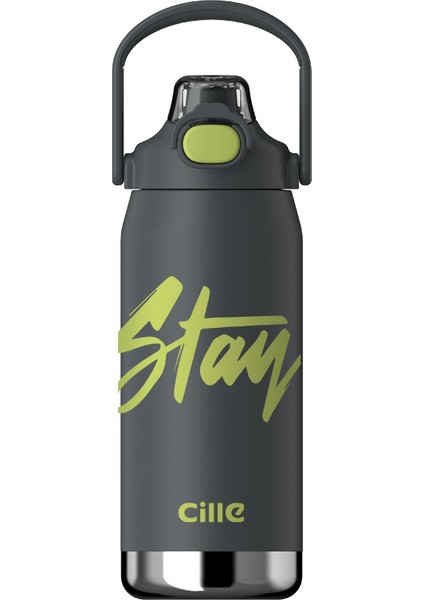 1200 ml. Paslanmaz Çelik Termos - Gri (Yurt Dışından)