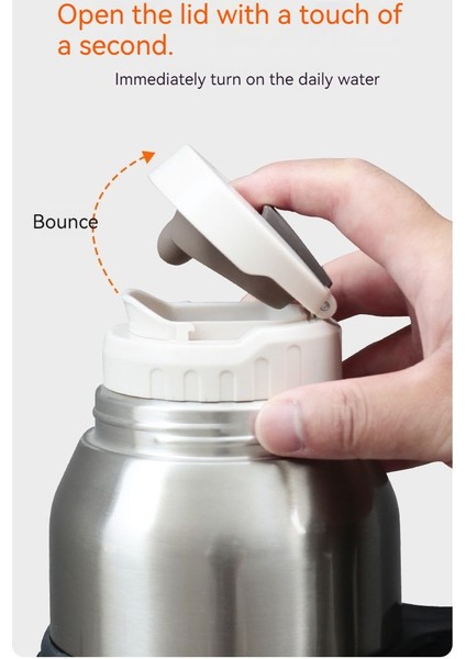3000 ml. Paslanmaz Çelik Termos - Gümüş (Yurt Dışından)