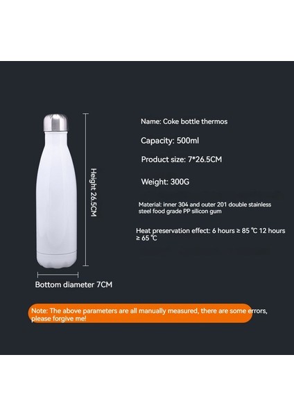 500 ml. Paslanmaz Çelik Termos - Mavi (Yurt Dışından)
