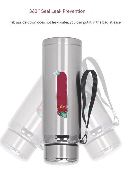 1000 ml. Paslanmaz Çelik Termos - Gümüş (Yurt Dışından)