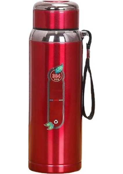 1000 ml. Paslanmaz Çelik Termos - Kırmızı (Yurt Dışından)