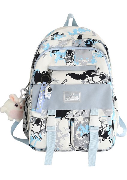 Kişiselleştirilmiş Grafiti Geniş Kapasiteli Öğrenci Okul Çantası (Yurt Dışından)