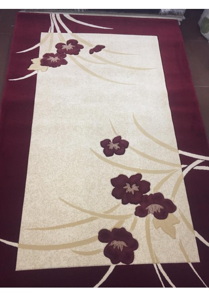 Kaşmir Gökkuşağı Oymalı 71 Bordo 0042 150 x 233 cm