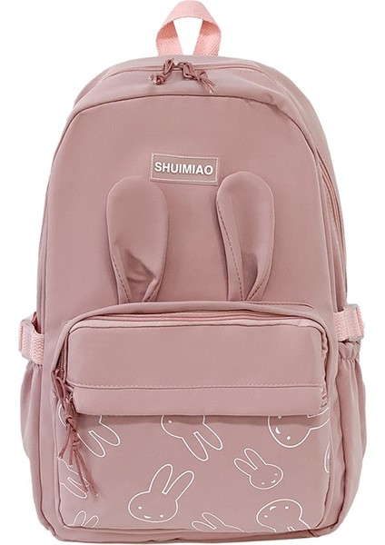 Baskılı Tavşan Büyük Kapasiteli Okul Çantası (Yurt Dışından)