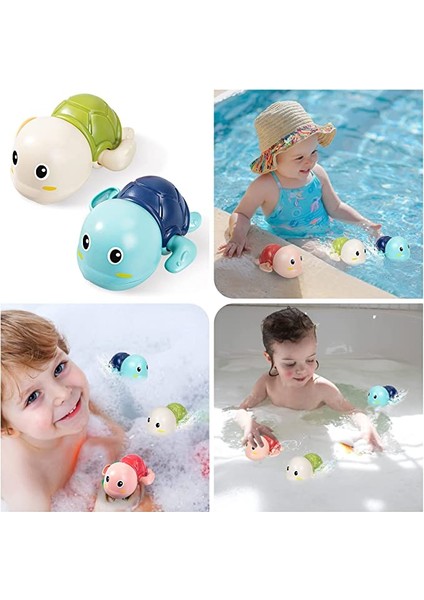 Prodigy Toy Bebekler ve Çocuklar Için Sevimli Kaplumbağa Banyo Oyuncakları (3 Parça) (Yurt Dışından)