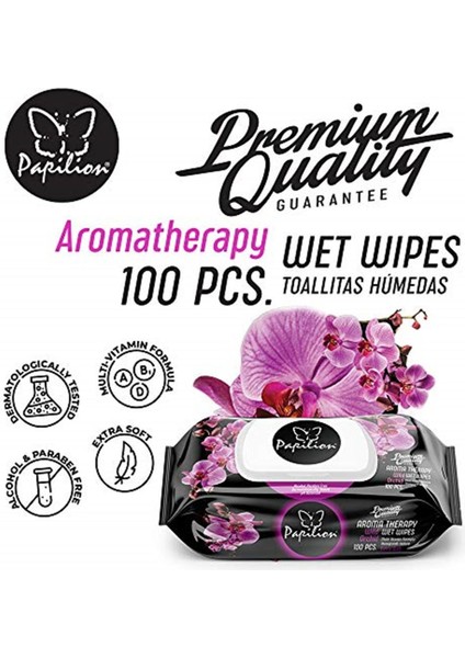 Papılıon Aroma Terapi Islak Mendil 3 x 100 Adet, fiyatları