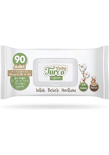 Doğadan Yenidoğan Islak Bebek Havlusu 24X90 Adet
