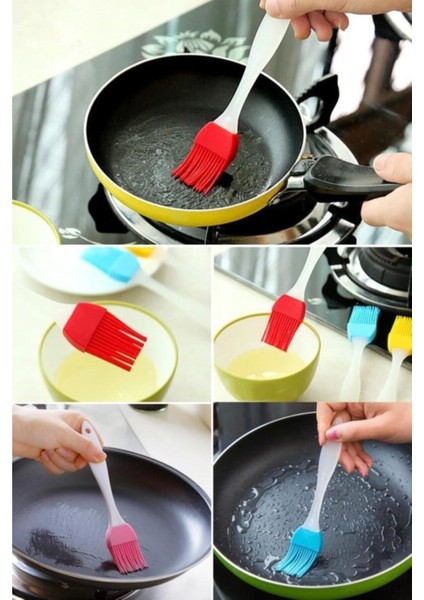 Akrilik Saplı Silikon Yumurta Fırçası ve Pasta Spatula 2li Set