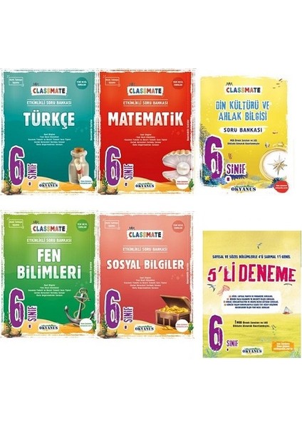 6. Sınıf Classmate Full Soru Bankası Set+6. Sınıf 5'li Deneme