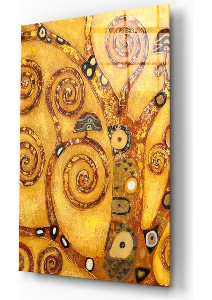 Hayat Ağacı Cam Tablo - 72X46 cm