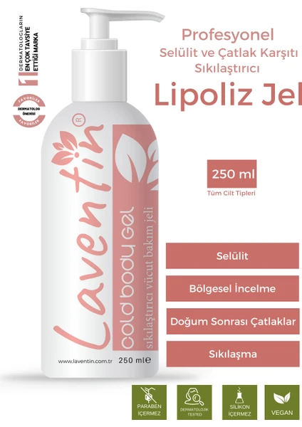 Profesyonel Selülit ve Çatlak tı Bölgesel Incelme Için Soğuk Lipoliz Jel 250 ml