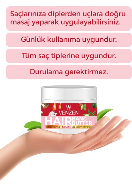 Hair Bang Butter 6 Besleyici Yağ Içeren Saç Bakım Maskesi 190 ml