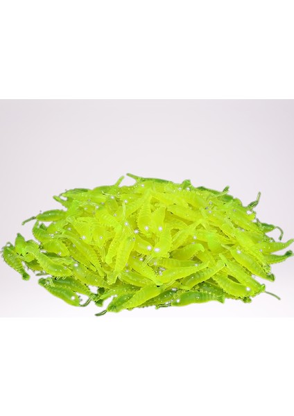 20 Adet-Silikon Balık Yemi-Gerçek Görünümlü-Sahte Yapay Karides