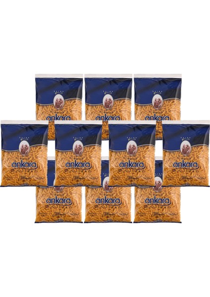 Nuhun Ankara Nuh'un Ankara Makarnası 500GR X10'LU Burgu Seti