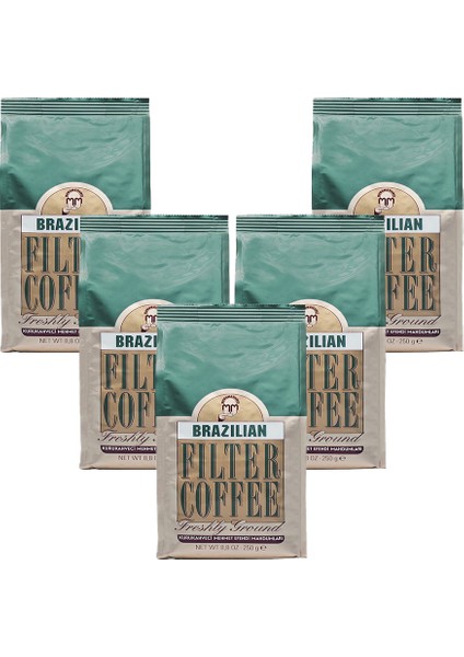 Brazilan Filtre Kahve 250 gr x 5
