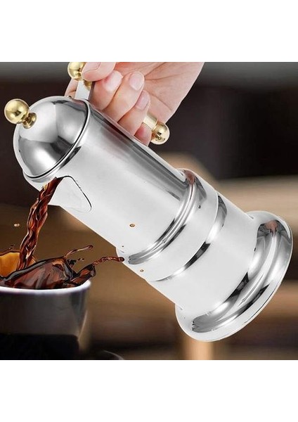 Paslanmaz Çelik Moka Pot Stopetop Espresso Kahve Makinesi Güvenlik Vanası ile Kahve Eşyaları Mutfak Aletleri | Kahve Tencere