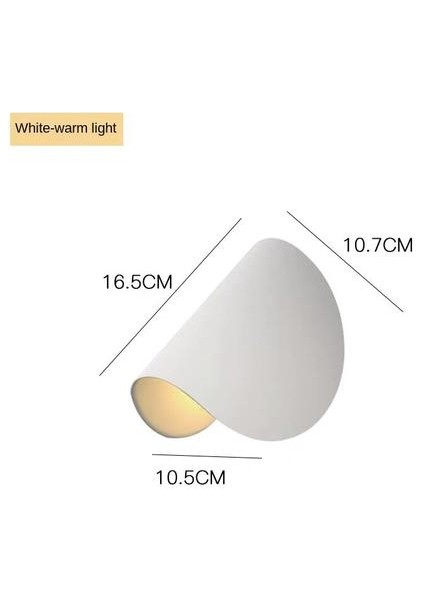 7W Başucu Duvar Lambası Döndürmek LED Yaratıcı Lambalar Duvar Koridor Oturma Odası Yatak Odası Başucu Lambası Kapalı ve Açık | LED Iç Duvar Lambaları (Sıcak Işık)